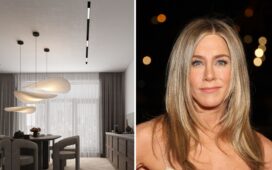 Dnevna soba sa kuhinjom od Jennifer Aniston